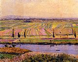 Gennevilliers Canvas Paintings - The Gennevilliers Plain Seen from the Slopes of Argenteuil